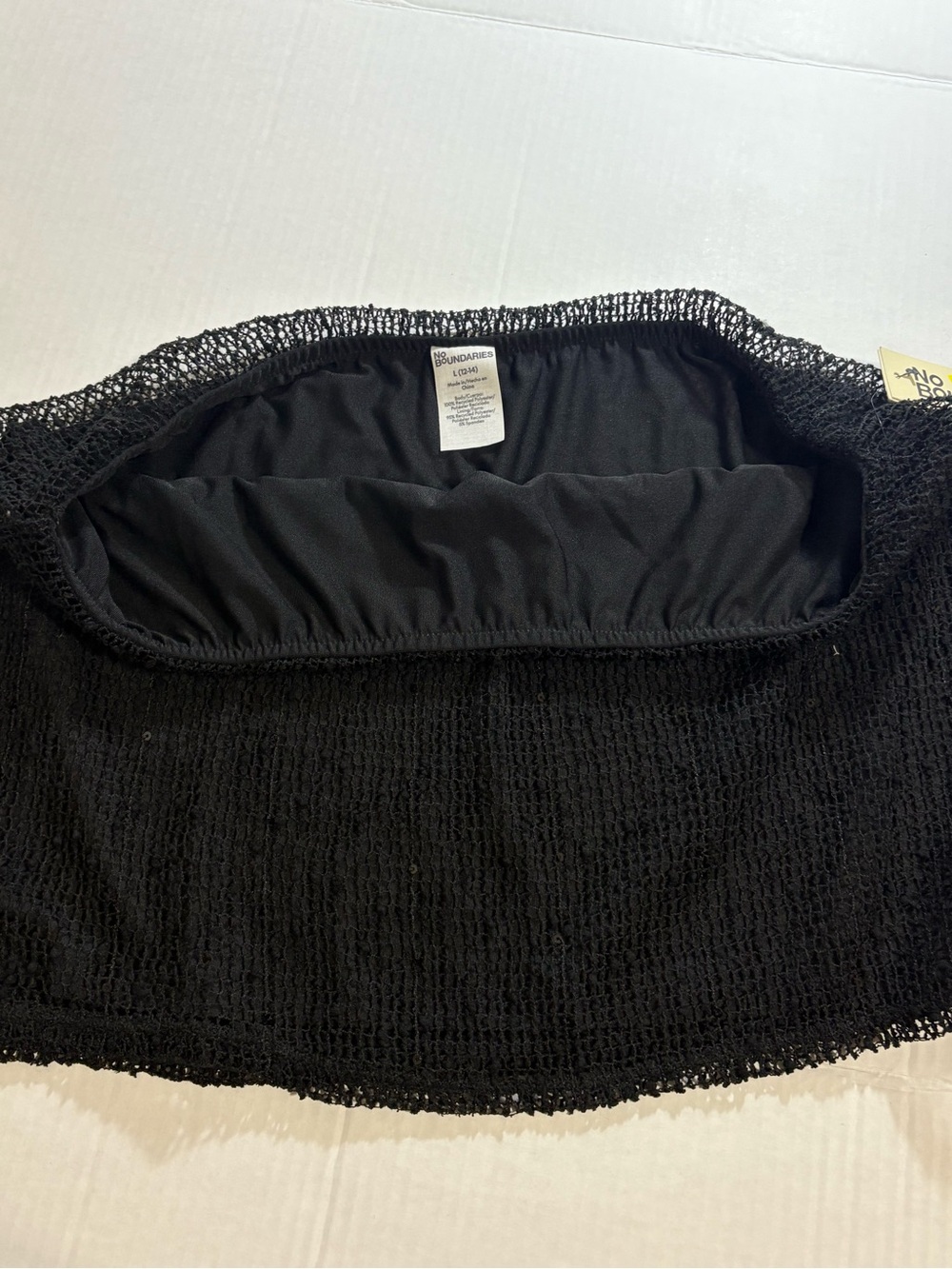 No Boundaries Black Knit Mini Skirt - Picture 6 of 6